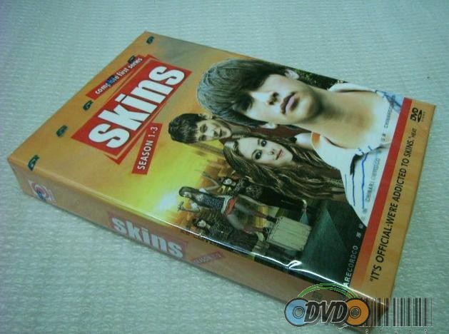 Skins complete seasons 1-3 DVD boxset ENGLISH VERSION