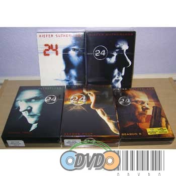24 Complete Seasons 1-5 34DVD Individual DVD Boxset ENGLISH VERSION
