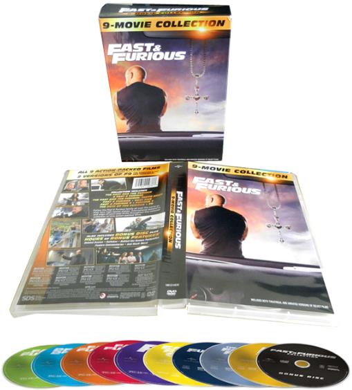 Fast & Furious 9-Movie Collection 10 DVD Box Set