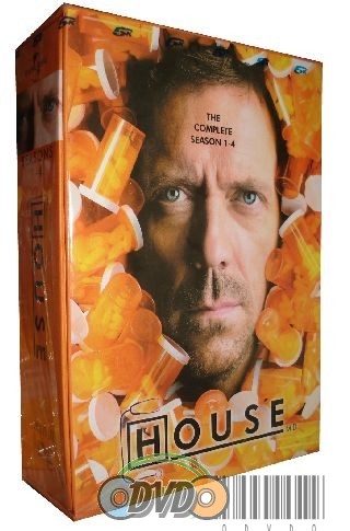 House M.D Complete Seasons 1-4 DVDs Box Set