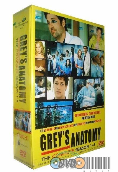 Grey\'s Anatomy COMPLETE SEASONS 1-4 DVDS BOX SET ENGLISH VERSION