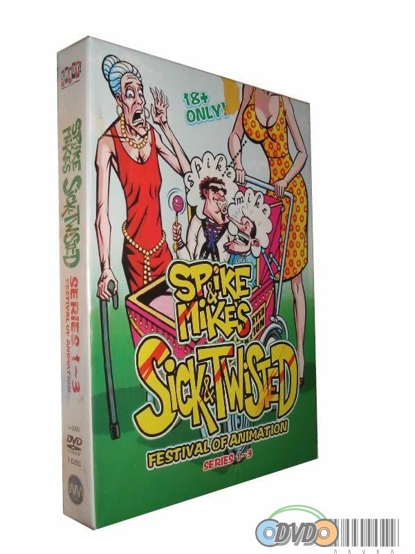 Spike and Mike\'s Sick and Twisted Festival of Animation Series 1-3 DVDS BOX SET