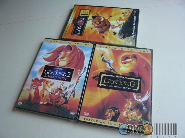 The Lion King 1-3 DVD Boxset English Version