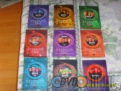 Stargate SG 1 Season 1-9 box set 72 DVDS !!!2006 NEW!!!