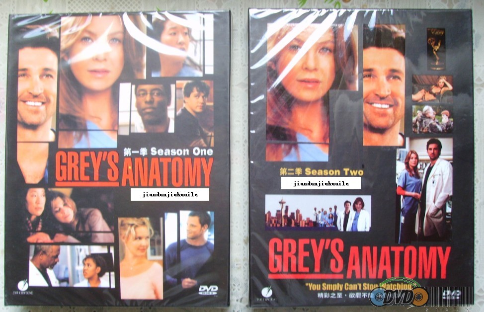 NEW Grey\'s Anotomy Seasons ONE & TWO BOXSET