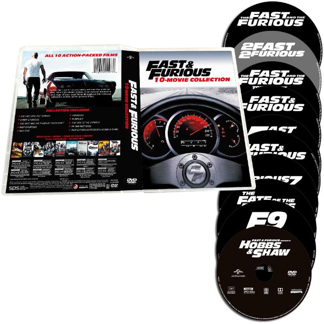 FAST and FURIOUS 1-10 Movie Complete DVD Box Set