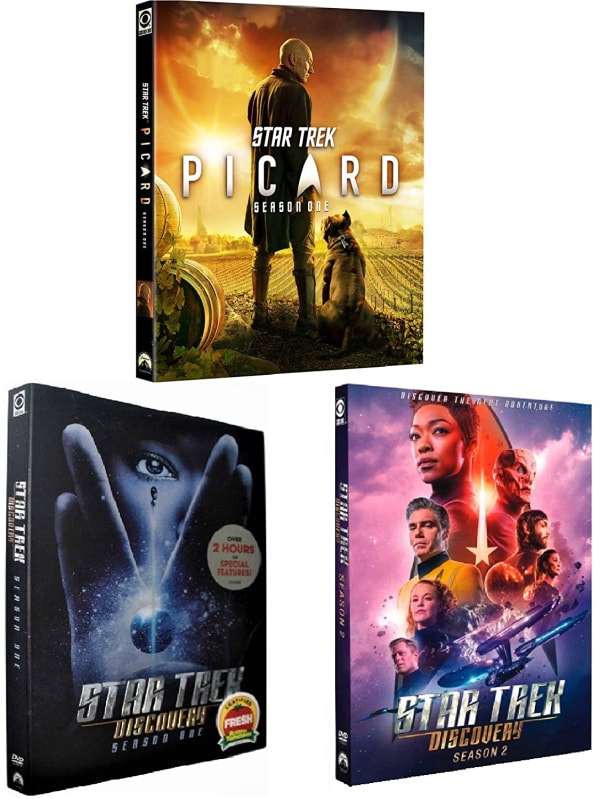 Star Trek Picard Season 1 DVD + Star Trek Discovery Seasons 1-2 DVD Box Set