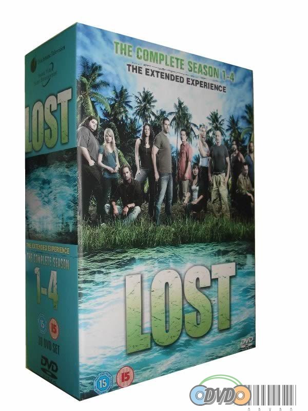 LOST THE COMPLETE SEASONS 1-4 DVDS BOX SET ENGLISH VERSION